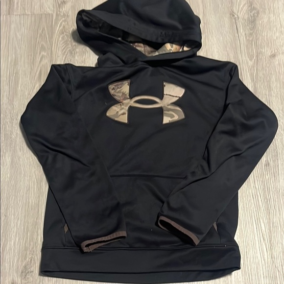 Under Armour Black Hoodie with Camo Accent - Picture 1 of 1